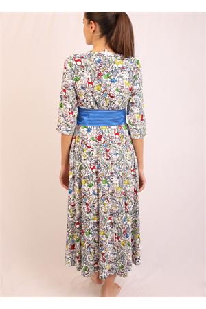 Vestito lungo in jersey a fantasia Laboratorio Capri | TRAGARACHINAMULTI